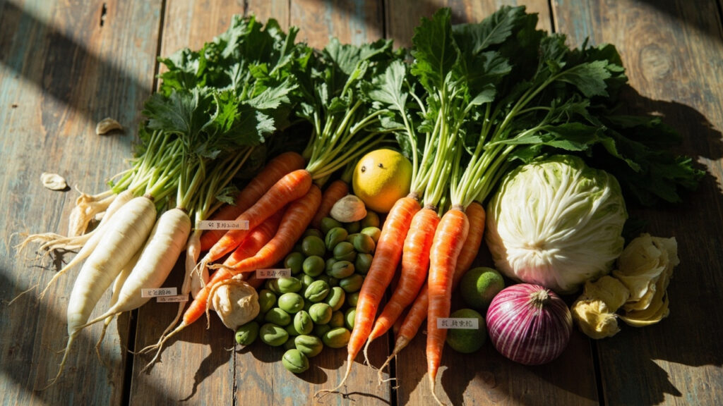 Les légumes japonais : saisonnalité, recettes et bienfaits
